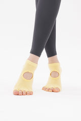 Yoga Grip Socks - Lemon