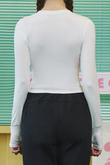 Soft Crop Top - Gray Pink