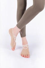Cross Yoga Socks - Light Beige